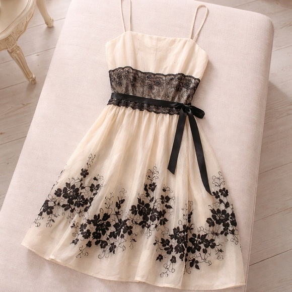 OC OLEG CASSINI VINTAGE INSPIRED TULLE SILK LINED DRESS SZ 8 - Picture 2 of 12